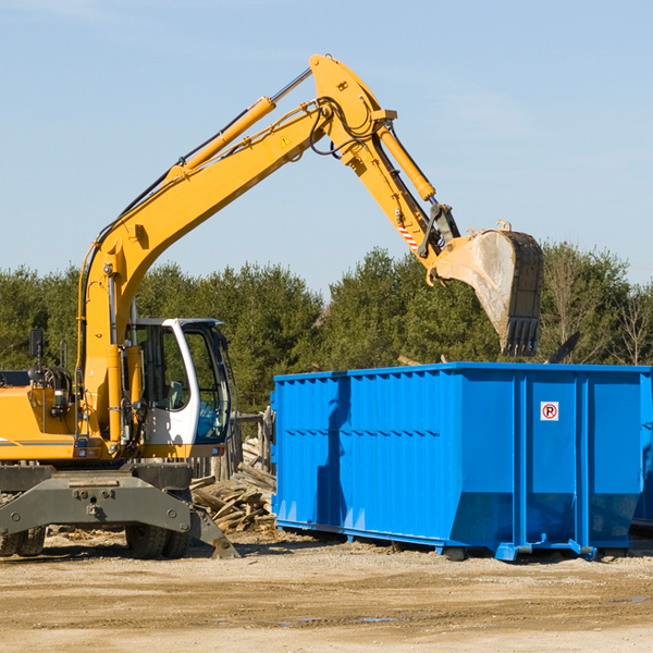 are there any restrictions on where a residential dumpster can be placed in Rancho Alegre